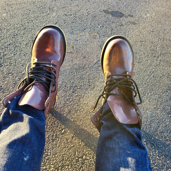 Dr. Martens Shoes - DR.MARTENS BRAND NEW 8 EYE LIMITED EDITION SPARKLE COMBAT BOOTS.